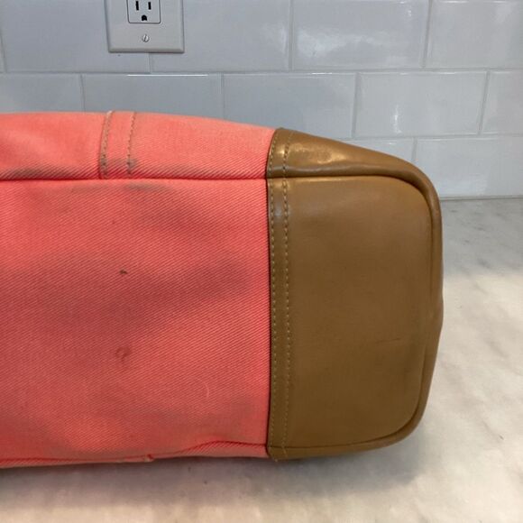 Coach Hadley Variegated Striped Convertible Duffle Satchel Tote - Picture 8 of 15